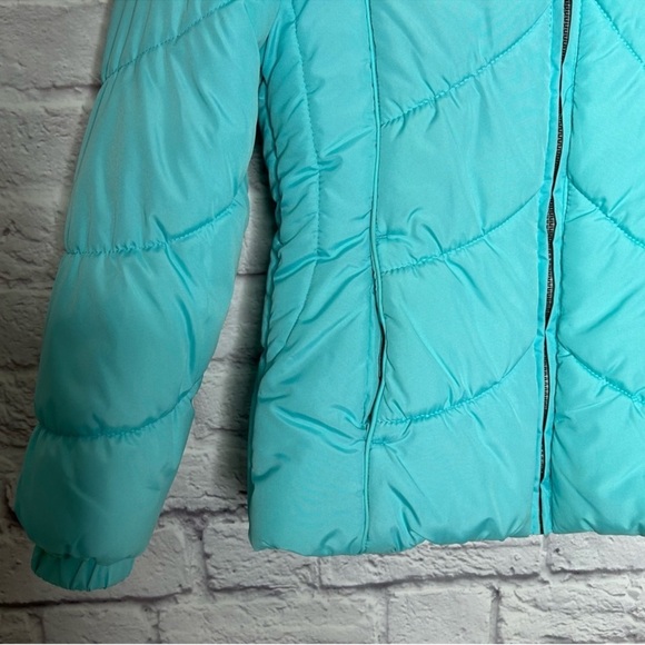 London Fog Kids Faux Fur Hooded Puffer Snow Jacket - Picture 3 of 9